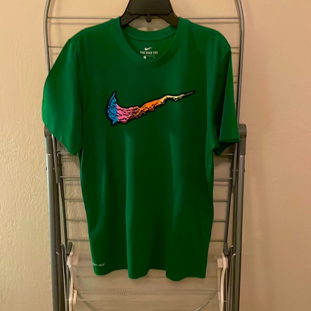 Nike Dri-Fit t-shirt forest green men size S